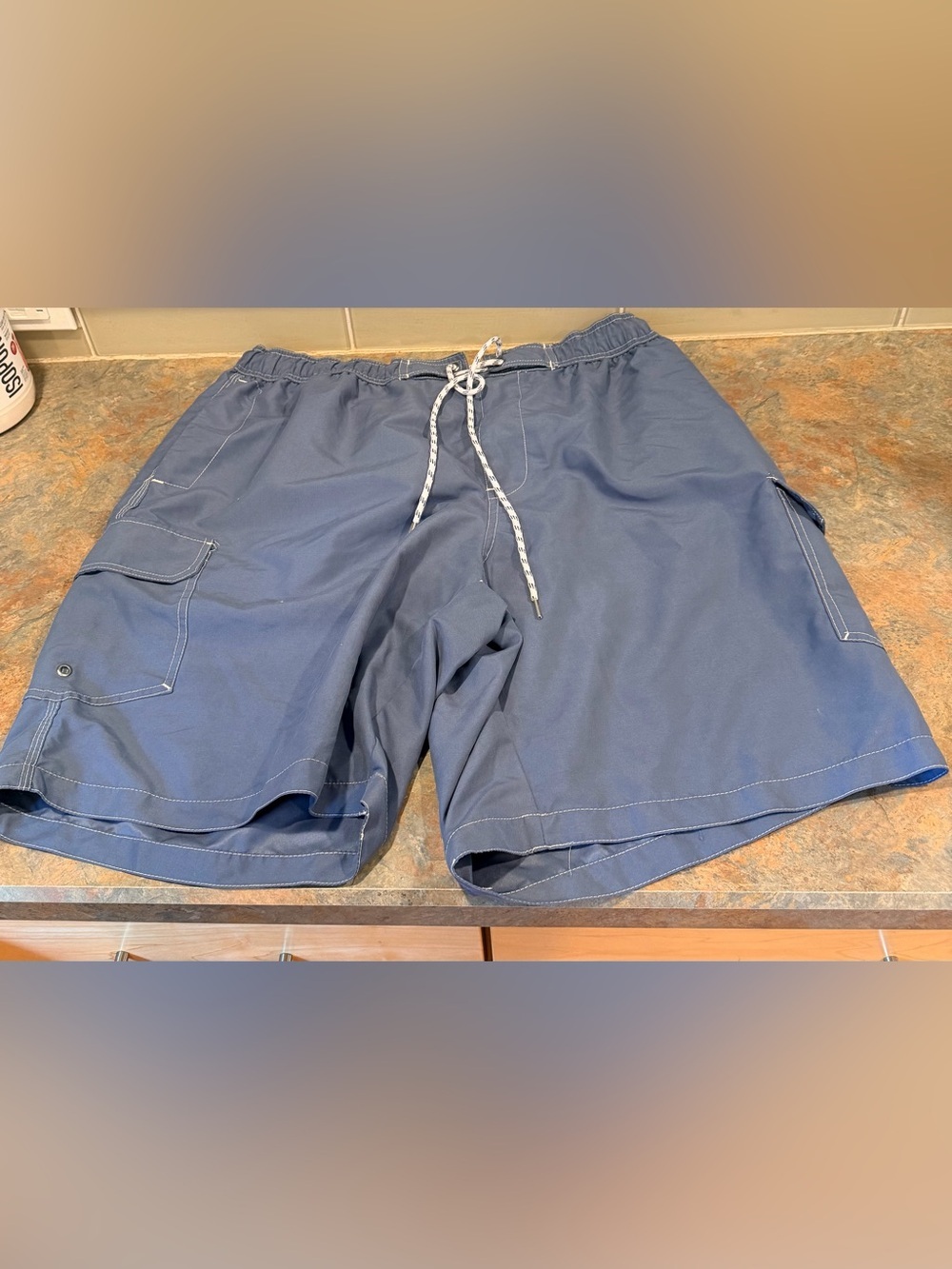 The Foundry Supply Co Dusty Blue Mens Swim Shorts 2XL EUC